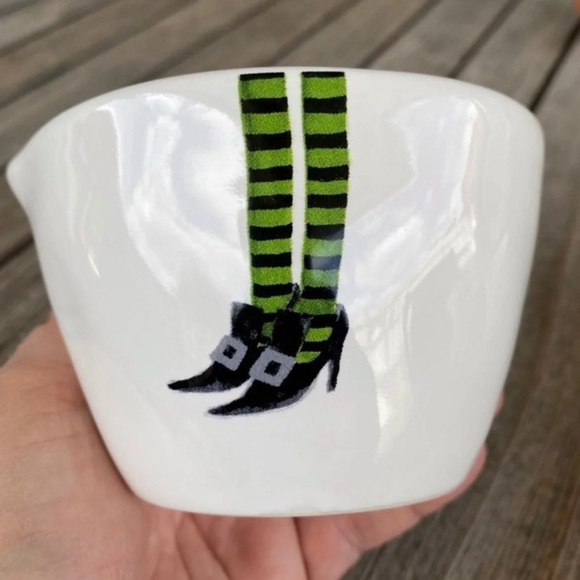 Rae Dunn Measuring Cups Halloween Witch Feet Ceramic Pottery farmhouse Halloween - Picture 2 of 12